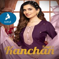 Kaya Kanchan Wholesale Roman Silk Kurti With Pant And Dupatta