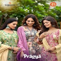 SBS Pragya Wholesale Chanderi Top With Pant And Dupatta