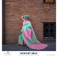 Rajtex Koche Silk Wholesale Soft Silk Handloom Weaving Sarees