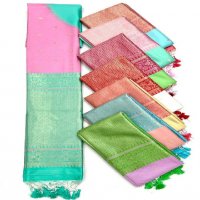 Rajtex Koche Silk Wholesale Soft Silk Handloom Weaving Sarees