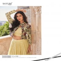 Sayuri Luxe Wholesale Free Size Stitched Viscose Chinon Silk Suits