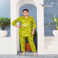 pearl by bonie readymade stylish look rayon amazing print co ord set