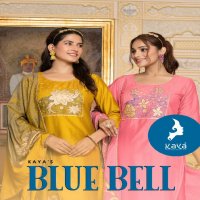 Kaya Blue Bell Wholesale Viscose Chanderi Jacquard 3 Piece Concept Suits