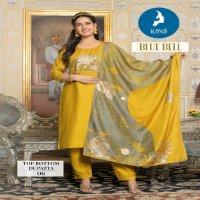 Kaya Blue Bell Wholesale Viscose Chanderi Jacquard 3 Piece Concept Suits