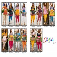 dholida vol 4 khadi cotton full stitch beautiful navrarti kurti with dhoti pant