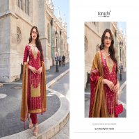 glamourous by kesar karachi Prints viscose jam satin 3pcs suits