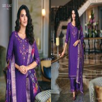 rubab by lily And lali self jacquard viscose silk readymade trendy ladies suits