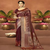 bunawat diksha satan silk fabric saree with festival wedding wear wholesale sarees