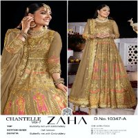 chantelle vol 7 by zaha embroidery work butterfly net pakistani suits