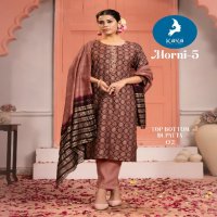 morni vol 5 by kaya readymade chanderi modal print modern big size salwar suit