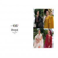 riwayat vol 2 by lady leela viscose silk readymade trendy 3pcs suits