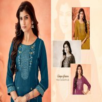 Ladies Flavours Serena Vol-10 Wholesale 14 kg Reyon With Embroidery Work Long Kurtis