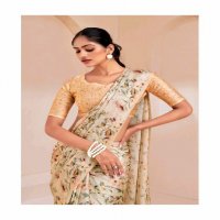 floral vol 5 by kashvi creation beautiful satin georgette saree