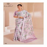 floral vol 5 by kashvi creation beautiful satin georgette saree