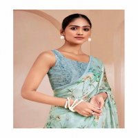 floral vol 5 by kashvi creation beautiful satin georgette saree