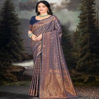 Bunawat Rajwadi Vol-6 Wholesale Banarasi Silk Fabrics Sarees