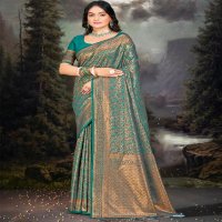 Bunawat Rajwadi Vol-6 Wholesale Banarasi Silk Fabrics Sarees