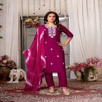 Krishna 5Star Vol-1 Wholesale 14 Kg Reyon Kurti With Pant And Dupatta