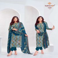 naishaa vol 44 by suryajyoti jam satin print exclusive dress material supplier