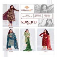 naishaa vol 44 by suryajyoti jam satin print exclusive dress material supplier