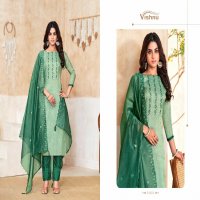 VIshnu Gulbagh Wholesale Banarasi Silk With Embroidery Work Dress Material