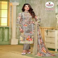 Vandana Armani Vol-2 Wholesale Semi Cotton With Embroidery Work Dress Material