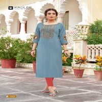 Kadlee Aaisha Wholesale Heavy Reyon Long Kurtis Catalog