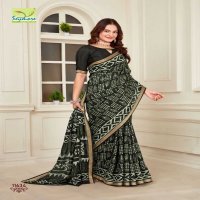 copper silk vol 2 by seymore beautiful print cotton saree