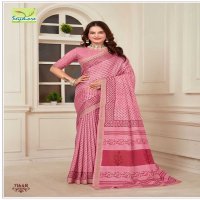 copper silk vol 2 by seymore beautiful print cotton saree