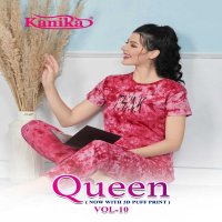 kanika queen vol 10 cotton hosiery dark colors readymade t-shirt with pant