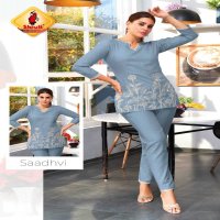once more vol 3 by shruti suits unique design cotton linen full stitch co-ord set