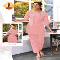 once more vol 3 by shruti suits unique design cotton linen full stitch co-ord set