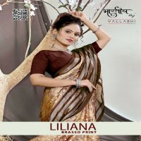 Vallabhi Liliana Wholesale Brasso Fabrics Print Sarees