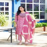 Mystic 9 Meera Vol-1 Wholesale Premium Quality Reyon Kurti With Pant And Dupatta