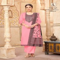 Alok Black Beauty Vol-2 Wholesale Pure Zam Zam Cotton With Work Dress Material