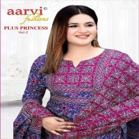 Aarvi Plus Princess Vol-2 Wholesale Big Size Stitched Suits