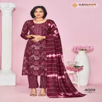 suryajyoti kritika vol 4 readymade elegant style rayon capsule 3pcs dress