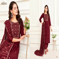 Vishnu Mogra Wholesale Vichitra Simmer Work Dress Material