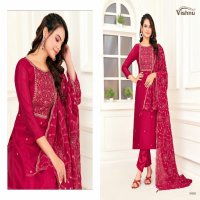 Vishnu Mogra Wholesale Vichitra Simmer Work Dress Material