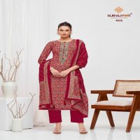 Suryajyoti Priyanka Vol-4 Wholesale Pure Modal Neck Embroidery Dress Material