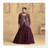 Aashirwad Alfaaz Wholesale Chinon Silk Designer Free Size Stitched Suits