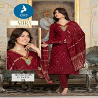 Kaya Neera Wholesale 3 Piece Concept With Straight Cut Suits