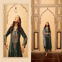 sitaray by aiqa fancy work pure velvet winter special designer 3pcs dress