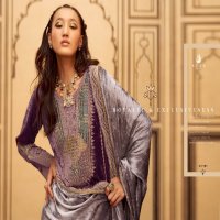 sitaray by aiqa fancy work pure velvet winter special designer 3pcs dress