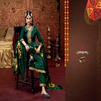 Rangoon Vimla Wholesale Dola Jacquard Fabrics Readymade 3 Piece Suits