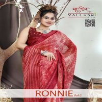 Vallabhi Ronnie Vol-2 Wholesale Georgette Fabrics Sarees