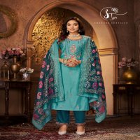 Shardha Textiles Arzoo Silk Wholesale Readymade 3 Piece Suits