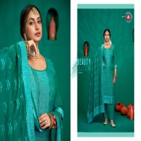 Triple AAA Chamak Wholesale Viscose Muslin Lakhnavi Work Dress Material