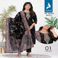 Kaya Zeenat Wholesale 3 Piece Straight Cut Concept Readymade Suits