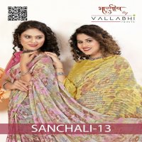 Vallabhi Sanchali Vol-13 Wholesale Georgette Ethnic Indian Sarees